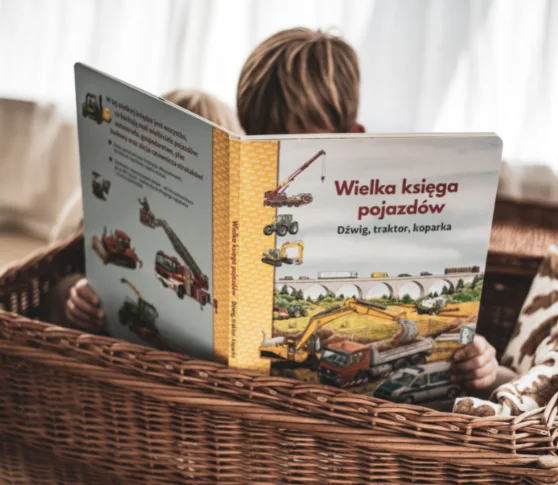 Wielka księga pojazdów. Dźwig, traktor, koparka