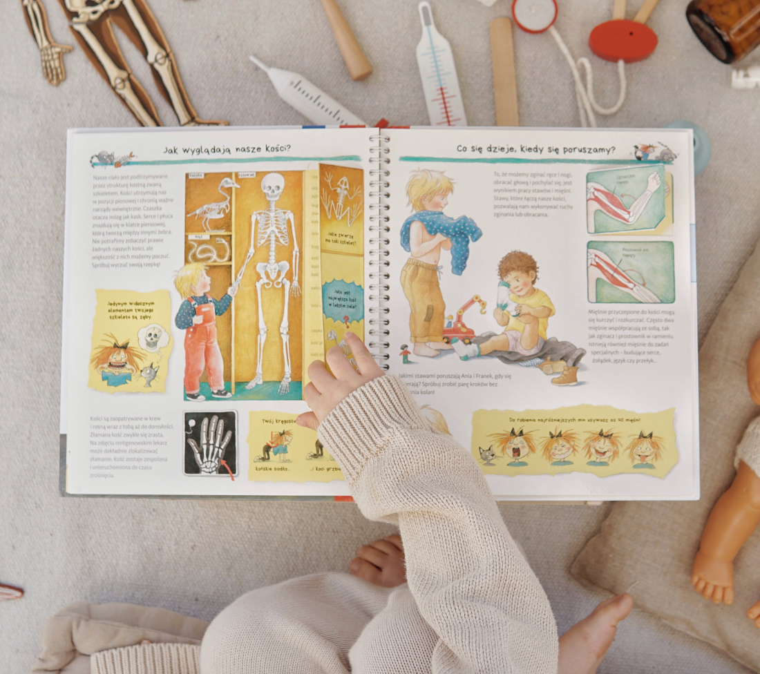 Poznajemy nasze ciało - książka z okienkami dla dzieci