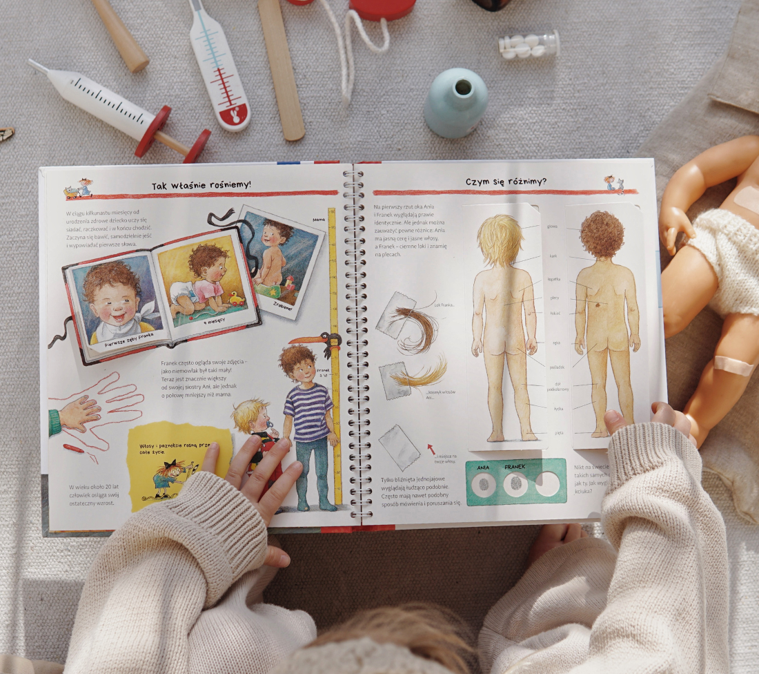 Poznajemy nasze ciało - książka z okienkami dla dzieci