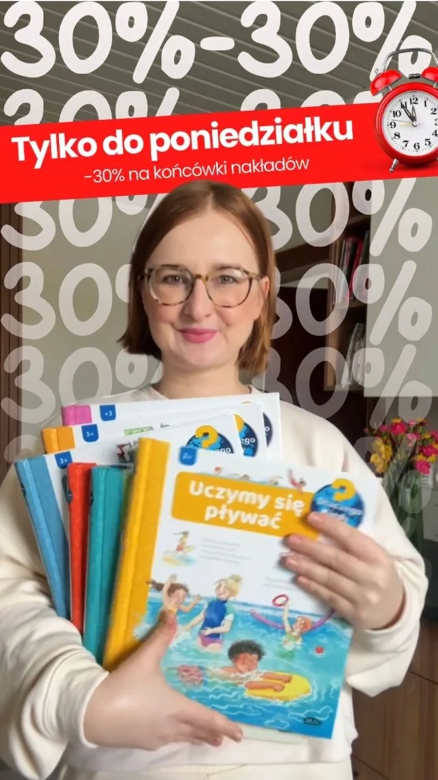 ✂️ -30% na końcówki nakładów! OSTATNI WEEKEND! ⏰Skomentuj 𝗣𝗥𝗢𝗠𝗢 i wybierz książki z efektem WOW od 28 zł! ✂️Poznajcie 🤖 roboty, 🐖 gospodarstwo, 👸 księżniczki, 🐎 konie i wiele innych!Zaopatrz domową biblioteczkę w książki z okienkami, ilustrowane słowniki i dwujęzyczne opowiadania, zanim znikną z magazynu! 🙌Skomentuj 𝗣𝗥𝗢𝗠𝗢 i zamów 30% taniej ✂️ tylko do poniedziałku lub do wyczerpania zapasów! ⏰#bookstagrampl #czytamzdzieckiem #ksiazkanaprezent #książkidladzieci