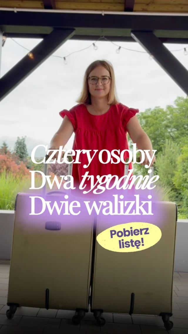 Chcesz wiedzieć, jak spakowałam 4-osobową rodzinę w TYLKO 2 walizki?🗨️ Skomentuj 𝗪𝗔𝗞𝗔𝗖𝗝𝗘 i pobierz listę rzeczy na wyjazd, z której korzystam od 8 lat! 📝Pakujesz rodzinę na długi weekend lub wakacyjny wyjazd? Upewnij się, że robisz to dobrze!✅ Żadnych zbędnych rzeczy!
✅ Tylko to, co potrzebne i NAPRAWDĘ przydatne!
✅ Ale też bez przesady – zawsze jest miejsce na zabawki i akcesoria do pływania! ⚽🤿Chcesz mieć pewność, że
❌ niczego nie zapomnisz na rodzinny wyjazd?
❌ nie będziesz musiała szukać sklepu, żeby dokupić kosmetyki czy ubrania?
❌ walizka nie eksploduje zaraz po zamknięciu od nadmiaru rzeczy?Skomentuj 𝗪𝗔𝗞𝗔𝗖𝗝𝗘 🗨️ i pakuj się w spokoju, bez nerwów i presji! I bez nadbagażu!💆🏼‍♀️#bookstagrampl #przedszkolak #rodzicielstwo #czytamzdzieckiem #wakacjezdzieckiem