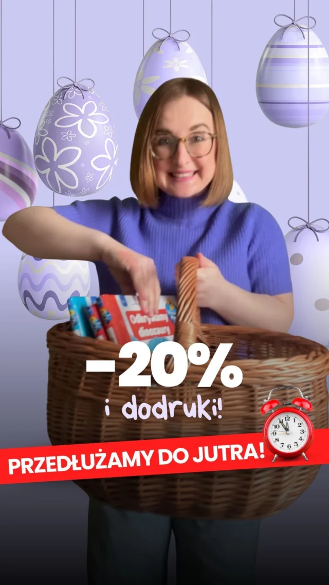 ✨ Coś niesamowitego! Drukarnia zrobiła nam niespodziankę 🎁 i wysłała dodruki jeszcze przed świętami! 🐰Z tej okazji przedłużamy -20% ✂️ NA WSZYSTKO jeszcze do jutra! ⏰ Skomentuj 𝗞𝗢𝗗, a wyślę Ci zniżkę!Poznajcie prawdziwych strażaków, odkryjcie dinozaury i dowiedzcie się, jak się dzielić, współpracować i sobie pomagać!Na co polujecie? 🤩 Daj znać w komentarzu👇🏻🗨️ Napisz w komentarzu 𝗞𝗢𝗗 i odbierz -20% ✂️ na WSZYSTKIE książki w naszym sklepie! ⏰ Tylko do jutra do końca dnia!#rodzicielstwobliskości #czytamzdzieckiem #ksiazkanaprezent #pomysłnaprezent #książkidladzieci