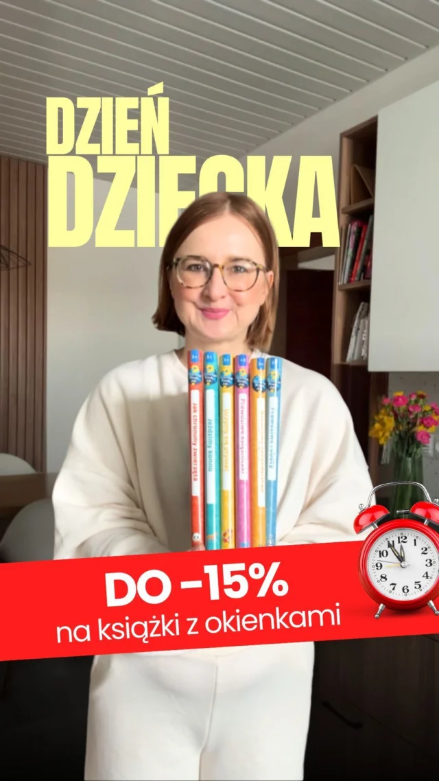 Dzień Dziecka tuż, tuż! 🎁 Wybierz prezenty, które wspierają rozwój i inspirują!🗨️ Skomentuj 𝗖𝗛𝗖𝗘̨, a wyślę Ci link do książek, z których zbudujesz pakiet z rabatem do -15%! ✂️Szukasz czegoś więcej niż chwilowej zabawy? Podaruj dziecku rozwój, ciekawość i wspólny czas!Stwórz własny pakiet książek z okienkami – czym więcej kupujesz, tym większy rabat dostajesz!
✂️ 3 książki = -5%
✂️ 4 książki = -10% + darmowa dostawa
✂️ 5 książek = -15% + dostawa gratis1️⃣ Wybierz dowolną książkę z okienkami 3+.
2️⃣ W karcie produktu, pod przyciskiem "Dodaj do koszyka", znajdź opcję stworzenia pakietu.
3️⃣ Dodaj 3, 4 lub 5 tytułów do swojej listy i gotowe! 🎉🗨️ Skomentuj 𝗖𝗛𝗖𝗘̨, a wyślę Ci link do książek, z których zbudujesz swój pakiet! 🚀