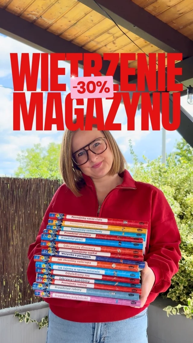 🗨️ Skomentuj 𝗣𝗥𝗢𝗠𝗢 i łap -30% ‼️😲 Takiego rabatu dawno u nas nie było! Ale uwaga, jest jeden haczyk – WIETRZENIE MAGAZYNU trwa 𝗱𝗼 𝘄𝘆𝗰𝘇𝗲𝗿𝗽𝗮𝗻𝗶𝗮 𝘇𝗮𝗽𝗮𝘀𝗼́𝘄! ⏳🦖 Dinozaury, 🧑‍🚒 strażacy, 👸 księżniczki, 🐘 zwierzaki, 🏴‍☠️ piraci, 🇬🇧 ilustrowane słowniki angielskiego, 👶 czytanki do spania – dla każdego mamy coś dobrego!🗨️ Skomentuj 𝗣𝗥𝗢𝗠𝗢 i zamów TERAZ 30% taniej ✂#wydawnictwosam #bookstagrampl #przedszkolak #rodzicielstwobliskości #czytamzdzieckiem