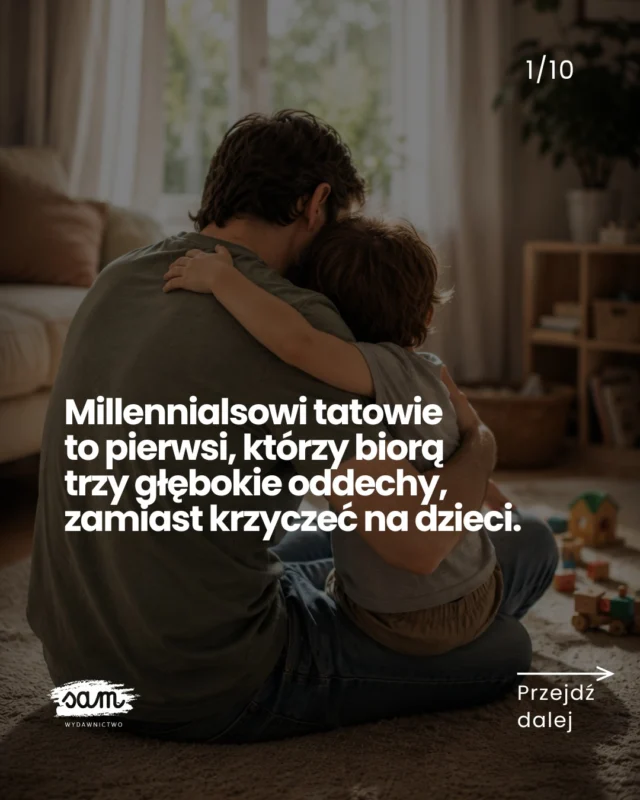 Jeśli tak robisz – robisz to dobrze, tato! 💪💌 Wyślij to najlepszemu tacie, jakiego znasz!Bycie tatą to nie rola do odegrania, tylko relacja do zbudowania. Na lata!Codziennie, w małych gestach pokazujesz dziecku, że emocje są ważne, że można płakać, przepraszać i mówić „nie wiem".
W ten sposób zamiast starych schematów wybierasz bliskość i za to należą Ci się brawa! 🙌W tym budowaniu pomogą Wam książki z okienkami dla dzieci 3–8 lat:
😊 „Poznajemy emocje" o tym, jak rozpoznawać, wyrażać i regulować emocje,
💪 „Miej odwagę, siłę i pewność siebie" o stawianiu granic i budowania zdrowych relacji,
👫 „Jak żyjemy w społeczeństwie" o tym, jak żyć razem z innymi z szacunkiem i empatią.🗨️ Skomentuj 𝗖𝗛𝗖𝗘̨ i zobacz, jak wyglądają w środku!#rodzicielstwobliskosci #świadomerodzicielstwo #inteligencjaemocjonalna #ksiazkidladzieci #emocjedziecka