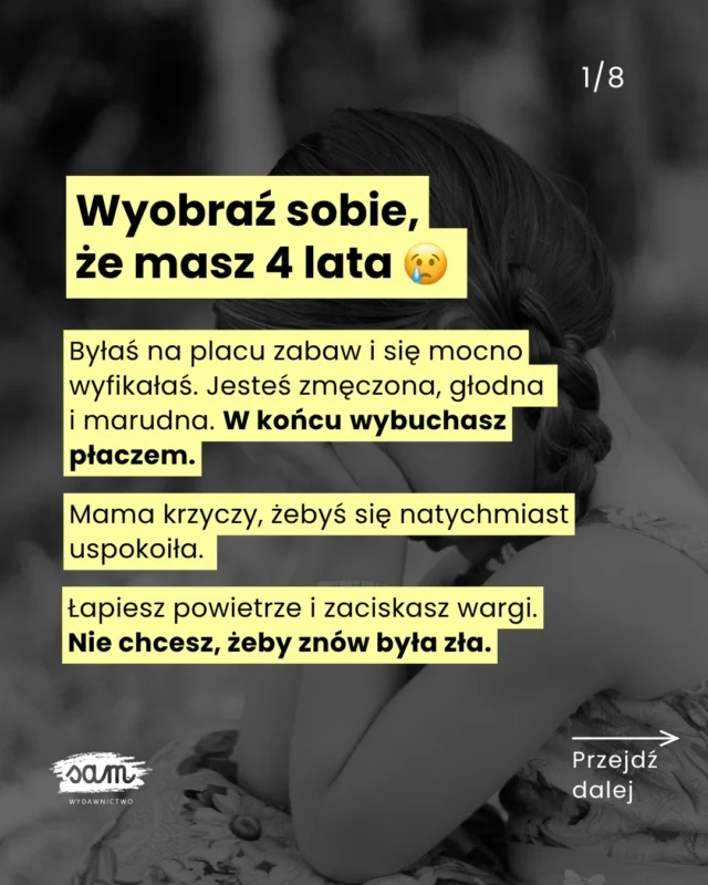 Czy Twoje dziecko wie, że może przyjść do Ciebie z KAŻDYM problemem? A Ty nie powiesz mu, że przesadza?🗨️ Skomentuj 𝗖𝗛𝗖𝗘̨ i poznaj książki, z którymi nauczysz dziecko rozpoznawać i świadomie regulować emocje!
✂️ Teraz zamówisz książki z okienkami w pakiecie do 15% taniej!Sama wiesz, jak to jest tłumić emocje. Bo „nie wypada”. Bo „nie ma co przesadzać”. Albo „znowu wymyślasz”.Dlatego przez większość życia chowałaś (a może nadal chowasz?) smutek i złość bardzo głęboko. A ile razy nie mogłaś ich już więcej pomieścić i… wybuchłaś? 💥Jak to zrobić inaczej?Lepiej:
💜 rozmawiaj z dzieckiem o emocjach, aby nauczyło się je rozpoznawać i rozumiało, że są czymś normalnym,
💜 daj mu przestrzeń na wyrażanie i regulowanie emocji,
💜 poświęcaj uwagę jego problemom (nawet niewielkim) i po prostu bądź blisko, kiedy Cię potrzebuje.Jak to zrobić dobrze? Wykorzystując książki z okienkami dla dzieci 3-8 lat:
💆🏼‍♀️ 𝗣𝗼𝘇𝗻𝗮𝗷𝗲𝗺𝘆 𝗲𝗺𝗼𝗰𝗷𝗲, o tym, jak je rozpoznawać, wyrażać i regulować,
💪 𝗠𝗶𝗲𝗷 𝗼𝗱𝘄𝗮𝗴𝗲̨, 𝘀𝗶ł𝗲̨ 𝗶 𝗽𝗲𝘄𝗻𝗼𝘀́𝗰́ 𝘀𝗶𝗲𝗯𝗶𝗲, która pomaga budować pewność siebie i stawiać granice,
👫 𝗝𝗮𝗸 𝘇̇𝘆𝗷𝗲𝗺𝘆 𝘄 𝘀𝗽𝗼ł𝗲𝗰𝘇𝗲𝗻́𝘀𝘁𝘄𝗶𝗲, która uczy funkcjonowania w grupie.Teraz zamówisz książki z okienkami w pakiecie do 15% taniej! ✂️
🗨️ Skomentuj 𝗖𝗛𝗖𝗘̨ i zobacz, jak wyglądają w środku!#emocjedziecka #świadomerodzicielstwo #rodzicielstwobliskosci #jakrozmawiaczdzieckiem #inteligencjaemocjonalna