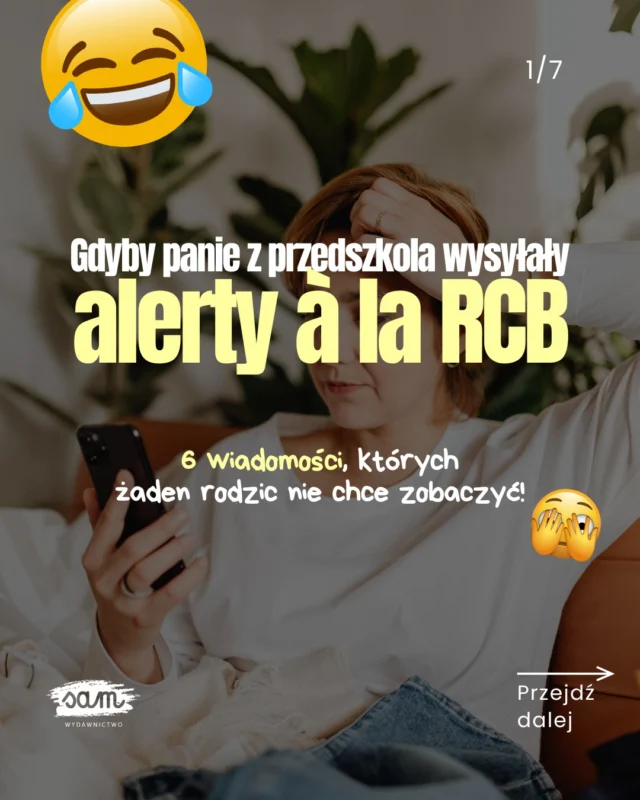 Coś pominęłam? Daj znać w komentarzu, jakiego alertu Ty się obawiasz najbardziej!👇😉W przedszkolu dzieją się różne rzeczy, ale czym wcześniej przygotujesz na nie dziecko (i siebie), tym łatwiej przez to przejdziecie 💪Poznaj książki z okienkami, które pozwolą Wam przejść adaptację łatwiej i przyjemniej:
👧 𝗪 𝗺𝗼𝗶𝗺 𝗽𝗿𝘇𝗲𝗱𝘀𝘇𝗸𝗼𝗹𝘂 (2-5 lat) o tym, jak wygląda dzień w placówce i jakich zasad dzieci muszą przestrzegać,
🤝 𝗝𝗮𝗸 𝘀𝗶𝗲̨ 𝗱𝘇𝗶𝗲𝗹𝗶𝗰́, 𝘄𝘀𝗽𝗼́ł𝗽𝗿𝗮𝗰𝗼𝘄𝗮𝗰́ 𝗶 𝘀𝗼𝗯𝗶𝗲 𝗽𝗼𝗺𝗮𝗴𝗮𝗰́ (2-5 lat), która pokazuje, jak funkcjonować w grupie rówieśniczej,
⌚ 𝗗𝘇𝗶𝘀𝗶𝗮𝗷, 𝗷𝘂𝘁𝗿𝗼, 𝘁𝗲𝗿𝗮𝘇, 𝘇𝗮𝗿𝗮𝘇 (2-5 lat), która przygotuje Was na nowe poranki oraz rytm dnia i tygodnia,
💪 𝗠𝗶𝗲𝗷 𝗼𝗱𝘄𝗮𝗴𝗲̨, 𝘀𝗶ł𝗲̨ 𝗶 𝗽𝗲𝘄𝗻𝗼𝘀́𝗰́ 𝘀𝗶𝗲𝗯𝗶𝗲 (3-8 lat), o tym, jak stawiać granice i budować poczucie własnej wartości.🗨️ Skomentuj 𝗖𝗛𝗖𝗘̨ i zobacz, jak wyglądają w środku!
✂️ Teraz zamówisz duże książki z okienkami w pakiecie do 15% taniej!#przedszkolak #przedszkole #rodzicielstwobliskosci #adaptacja #adaptacjaprzedszkolna