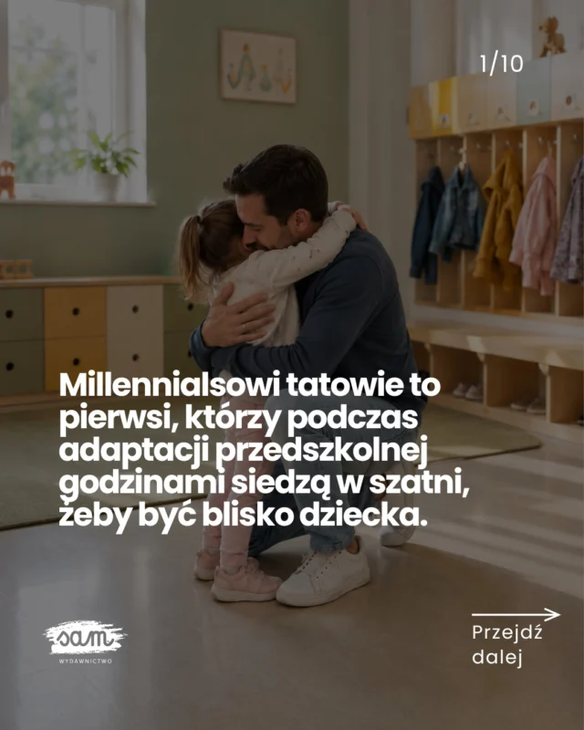 Jeśli tak robisz – robisz to dobrze, tato! 💪💌 Wyślij to najlepszemu tacie, jakiego znasz!Millennialsowi tatowie to prawdziwi bohaterowie codzienności. To oni wyznaczają nowe standardy ojcostwa – aktywnie, z zaangażowaniem i bez kompromisów.To pokolenie ojców, które nie boi się wyzwań, ani stereotypów. Pokazują, że rolą taty jest nie tylko zabawianie dziecka, kiedy mama jest zajęta ale przede wszystkim aktywne wspieranie go – zawsze i wszędzie, także w zupełnie nowej rzeczywistości, jaką jest adaptacja w przedszkolu lub żłobku.A w adaptacji przedszkolnej wesprą Was książki z okienkami:
👧 𝗪 𝗺𝗼𝗶𝗺 𝗽𝗿𝘇𝗲𝗱𝘀𝘇𝗸𝗼𝗹𝘂 (2-5 lat) o tym, jak wygląda dzień w placówce i jakich zasad dzieci muszą przestrzegać,
🤝 𝗝𝗮𝗸 𝘀𝗶𝗲̨ 𝗱𝘇𝗶𝗲𝗹𝗶𝗰́, 𝘄𝘀𝗽𝗼́ł𝗽𝗿𝗮𝗰𝗼𝘄𝗮𝗰́ 𝗶 𝘀𝗼𝗯𝗶𝗲 𝗽𝗼𝗺𝗮𝗴𝗮𝗰́ (2-5 lat), która pokazuje, jak funkcjonować w grupie rówieśniczej,
⌚ 𝗗𝘇𝗶𝘀𝗶𝗮𝗷, 𝗷𝘂𝘁𝗿𝗼, 𝘁𝗲𝗿𝗮𝘇, 𝘇𝗮𝗿𝗮𝘇 (2-5 lat), która przygotuje Was na nowe poranki oraz rytm dnia i tygodnia,
💪 𝗠𝗶𝗲𝗷 𝗼𝗱𝘄𝗮𝗴𝗲̨, 𝘀𝗶ł𝗲̨ 𝗶 𝗽𝗲𝘄𝗻𝗼𝘀́𝗰́ 𝘀𝗶𝗲𝗯𝗶𝗲 (3-8 lat), o tym, jak stawiać granice i budować poczucie własnej wartości.
💆🏼‍♀️ 𝗣𝗼𝘇𝗻𝗮𝗷𝗲𝗺𝘆 𝗲𝗺𝗼𝗰𝗷𝗲, o tym, jak rozpoznawać, wyrażać i regulować emocje.🗨️ Skomentuj 𝗖𝗛𝗖𝗘̨ i zobacz, jak wyglądają w środku!
✂️ Teraz zamówisz duże książki z okienkami w pakiecie do 15% taniej!#czytamzdzieckiem #rodzicielstwobliskosci #ksiazkidladzieci #świadomerodzicielstwo #poczytajmitato