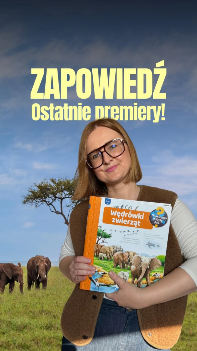 ‼️Wpisz w komentarzu OKIENKA, aby zapisać się na listę oczekujących‼️Twoje dziecko kocha zwierzęta – także dzikie, skrzydlate lub żyjące w wodzie? Koniecznie sprawdź nową książkę z okienkami Dlaczego? Kiedy? Jak? „Wędrówki zwierząt”!‼️ 𝗨𝗪𝗔𝗚𝗔! To jedna z dwóch ostatnich premier przed likwidacją wydawnictwa, przygotowana już kilka miesięcy temu! 🥹
𝗧𝘆𝗹𝗸𝗼 𝗱𝗼 𝘄𝘆𝗰𝘇𝗲𝗿𝗽𝗮𝗻𝗶𝗮 𝘇𝗮𝗽𝗮𝘀𝗼́𝘄!Czego dowiecie się z książki „Wędrówki zwierząt”?🐘 Które zwierzęta wędrują i dlaczego to robią?
🐘 Co grozi zwierzętom w czasie wędrówki?
🐘 Kto wykonuje najdalsza wędrówkę lądową?
🐘 Czy rożne gatunki zwierząt mogą wędrować razem?
🐘 Czy są zwierzęta, które wędrują miedzy lądem a wodą?
🐘 Jak ludzie pomagają w wędrówkach łososi?
🐘 Kto wędruje na biegunach?
🐘 Jak wędrują ptaki?
🐘 Czy ptaki podczas wędrówek sprawdzają listę obecności?
🐘 Jak naukowcy obserwują wędrówki zwierząt?Książka została skonsultowana z dr hab. Grzegorzem Zaleśnym z UP we Wrocławiu.Które ciekawe świata dziecko chce mieć ją w swojej biblioteczce?! 🙋➡️ Wpisz w komentarzu OKIENKA, a wyślę Ci link do zapisu na powiadomienie!⬅️‼️PRZEDSPRZEDAŻ‼️KIEDY? Oficjalny start przedsprzedaży: 8.10.2026
GDZIE? Tylko na wydawnictwosam.pl
CZY BĘDĄ ZNIŻKI? Tak! Jak zwykle -20%PATRONI MEDIALNI @bliskieczytanie @trzykropki_storyKsiążki z tej serii mają oznaczenie wiekowe 3–8 lat. Dlaczego? Treści angażują już najmłodsze przedszkolaki, a jednocześnie poruszają tematy, które doskonale uzupełniają program nauczania w klasach 0-3!#przedszkolak #prezent #wedrowkizwierzat #ksiazkidladzieci #dlaczegokiedyjak