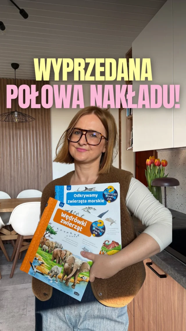 ‼️𝗨𝗪𝗔𝗚𝗔, 𝗟𝗜𝗞𝗪𝗜𝗗𝗔𝗖𝗝𝗔 𝗠𝗔𝗚𝗔𝗭𝗬𝗡𝗨! -𝟮𝟬% 𝗧𝗬𝗟𝗞𝗢 𝗗𝗢 𝗪𝗬𝗖𝗭𝗘𝗥𝗣𝗔𝗡𝗜𝗔 𝗭𝗔𝗣𝗔𝗦𝗢́𝗪! ✂️ Wpisz 𝗦𝗔𝗟𝗘, a wyślę Ci link 📥𝗦𝗣𝗢𝗥𝗢 𝗧𝗬𝗧𝗨Ł𝗢́𝗪 𝗝𝗨𝗭̇ 𝗭𝗡𝗜𝗞𝗡𝗘̨Ł𝗢 😱 ❤️‍🩹Tydzień od premiery i połowa nakładu wyprzedana! 🥹😱Nie zwlekaj i zamów nasze OSTATNIE NOWOŚCI, zanim ona też znikną ze sklepu!
🐘 Wędrówki zwierząt, która pozwala prześledzić ich drogę niczym w najlepszym dokumencie BBC.
🦈 Odkrywamy zwierzęta morskie dla miłośników wszystkiego, co żyje w głębinach.Daj znać znajomym, rodzinie, placówkom i bibliotekom – każdemu, dla kogo nasze książki będą wartością. Niech ostatnie sztuki naszych książek powędrują w dobre ręce! 🫶🗨️ Skomentuj 𝗦𝗔𝗟𝗘, a wyślę Ci link do wyprzedaży -20% NA WSZYSTKO‼️
Tylko do wyczerpania zapasów!#ksiazkidladzieci #wydawnictwosam #bookstagrampl #rodzicielstwobliskości #książkizokienkami