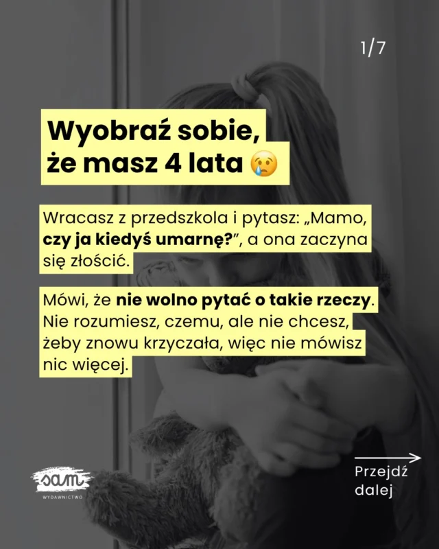 Czy Twoje dziecko wie, że śmierć jest częścią życia? 🤔‼️𝗨𝗪𝗔𝗚𝗔, 𝗟𝗜𝗞𝗪𝗜𝗗𝗔𝗖𝗝𝗔 𝗠𝗔𝗚𝗔𝗭𝗬𝗡𝗨! -𝟮𝟬% 𝗧𝗬𝗟𝗞𝗢 𝗗𝗢 𝗪𝗬𝗖𝗭𝗘𝗥𝗣𝗔𝗡𝗜𝗔 𝗭𝗔𝗣𝗔𝗦𝗢́𝗪! ✂️ Wpisz 𝗦𝗔𝗟𝗘, a wyślę Ci link 📥𝗦𝗣𝗢𝗥𝗢 𝗧𝗬𝗧𝗨Ł𝗢́𝗪 𝗝𝗨𝗭̇ 𝗭𝗡𝗜𝗞𝗡𝗘̨Ł𝗢 😱 ❤️‍🩹Co Ty słyszałaś jako dziecko?
☹️ Że zwierzątko znalazło sobie nowy dom i wyjechało?
☹️ A może, że prababcia była stara i chora, więc odeszła?Pożegnanie z bliskimi i żałoba to bardzo trudny temat – także dla dorosłych. Jak zatem rozmawiać z dzieckiem, aby nie robić z tematu tabu, ale też nie wystraszyć?Jak to zrobić?
❌ bez niedopowiedzeń i kłamstw,
❌ bez tabu,
✅ za to z dużą dawką empatii i bliskości.W rozmowie o zmarłych i żałobie pomogą Wam książki:
🏠 „Poznajemy rodziny”, w której zobaczycie, jak rodziny się zmieniają, kiedy ich członkowie rodzą się i umierają.
👨‍👩‍👧‍👦 „To wszystko rodzina”, która pokaże Wam, że strata jest trudna, ale nawet po niej można budować szczęśliwe rodziny.🗨️ Skomentuj 𝗦𝗔𝗟𝗘, a wyślę Ci link do wyprzedaży -20% NA WSZYSTKO‼️
Tylko do wyczerpania zapasów!#rodzicielstwobliskości #edukacjadomowa #beztabu #jakrozmawiaczdzieckiem #wszystkichswietych